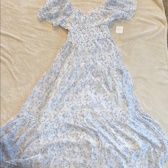 altard state blue maxi dress Altar'd State Sofia Strapless Midi Dress NWT – Our Sunshine Boutique main image 1